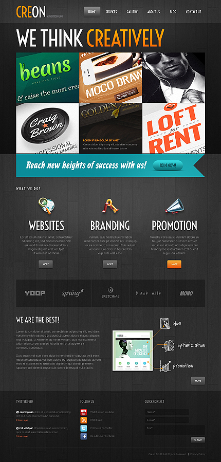 black WordPress themes