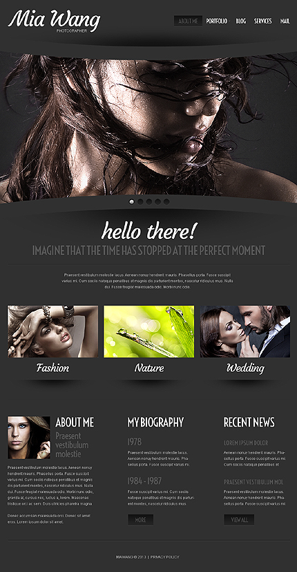 black wordpress templates