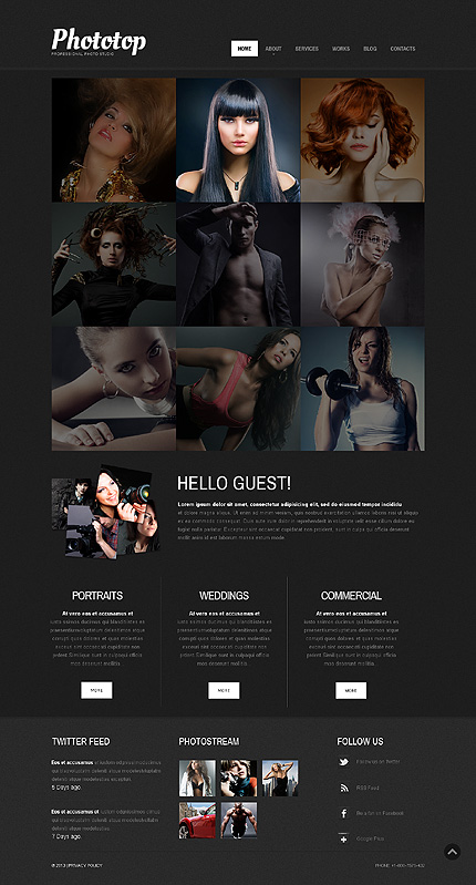 black WordPress themes