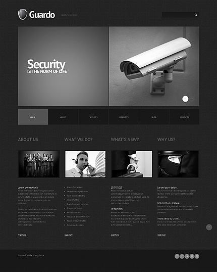 black WordPress themes