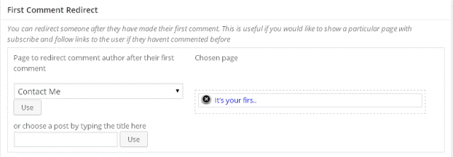 blog first comment
