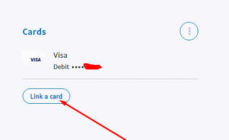 link card to Paypal