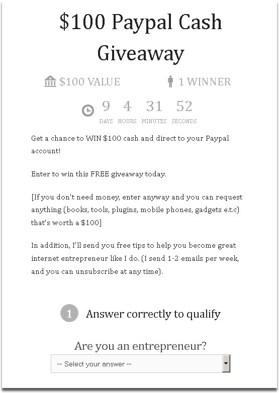 Win Money Through Paypal