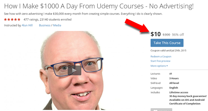 udemy discount code