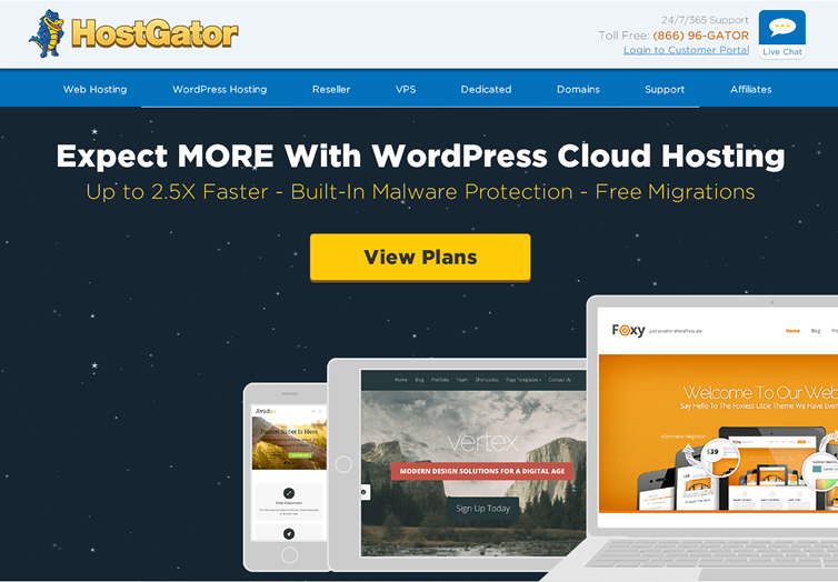 migration from hostgator webuilder to wordpress