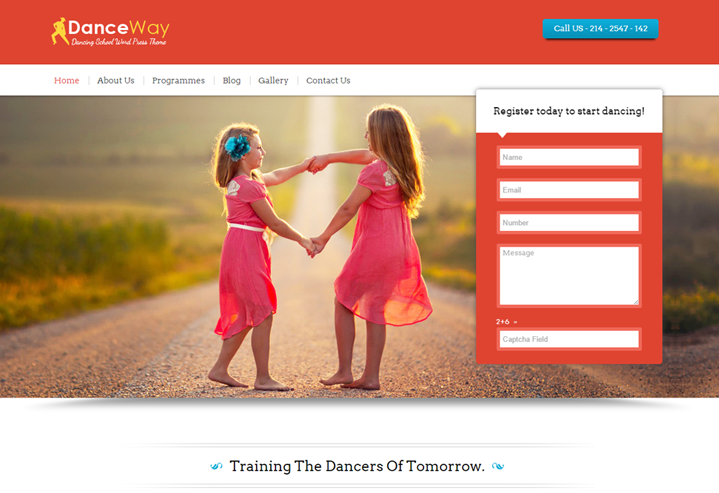 WordPress Theme For Dance School