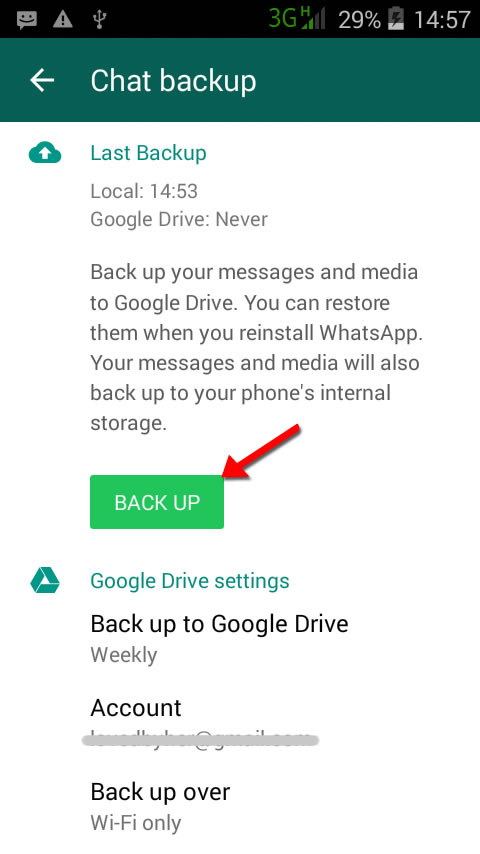 how to backup whatsapp messages