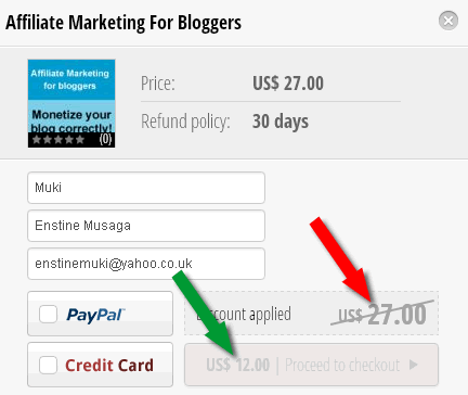 affiliate marketing for bloggers discount