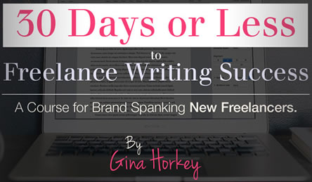 freelance writing course by Gina