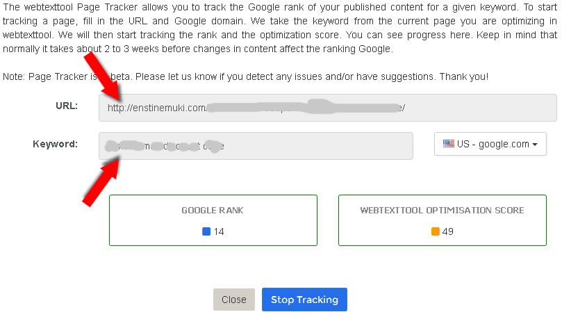 page rank webtexttool web