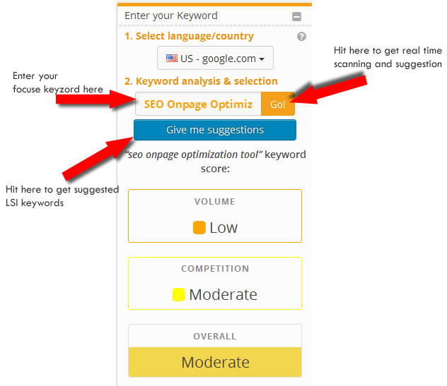 seo onpage optimization online tool