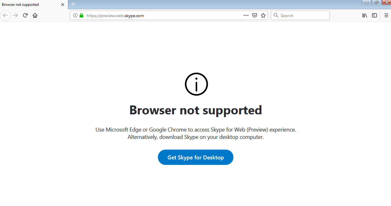 skype web browser