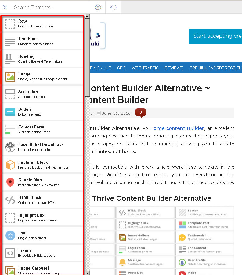 thrive content builder alternatives