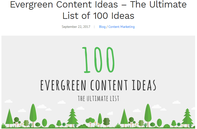 evergreen blogging ideas