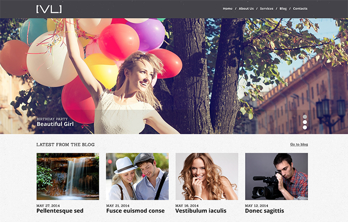 Happy Moments Videography WordPress Theme