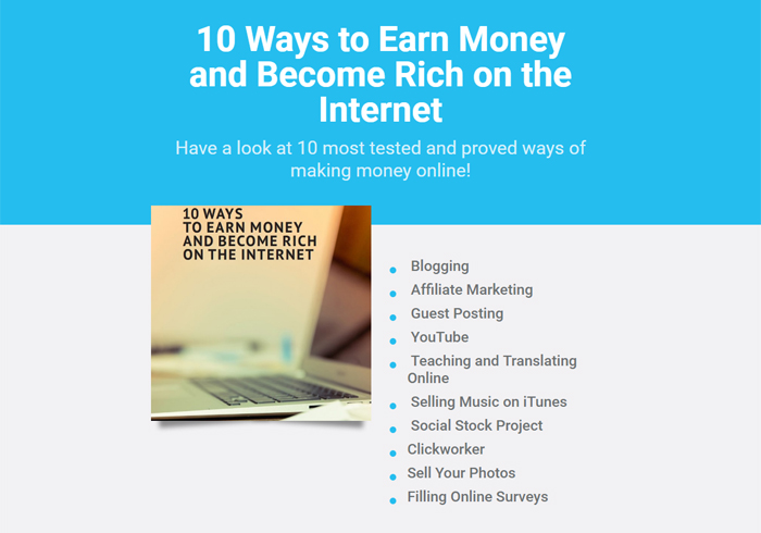 10 Ways to Earn Money and Become Rich on the Internet