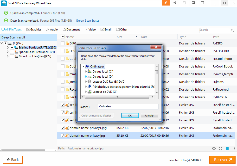 EaseUs data recovery application