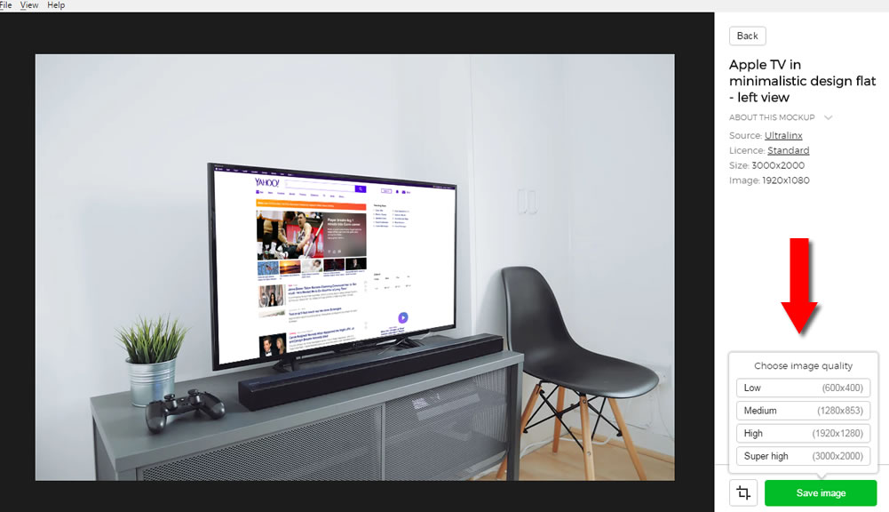 product tv mockup