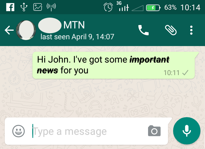 how to format whatsapp text