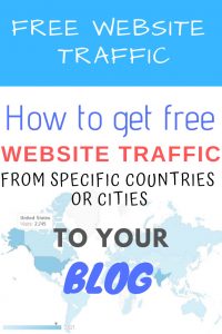 website traffic by country