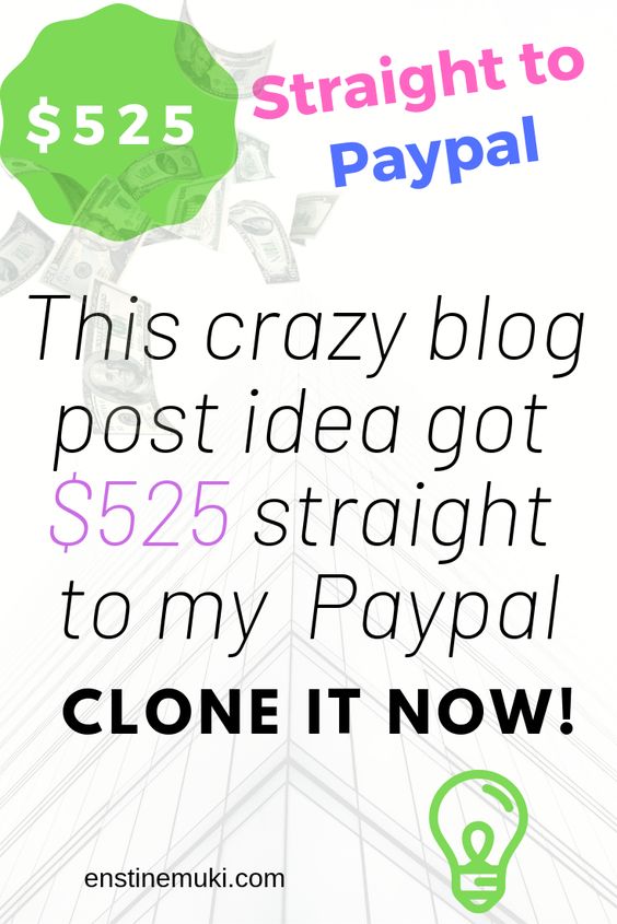 make money blogging idea
