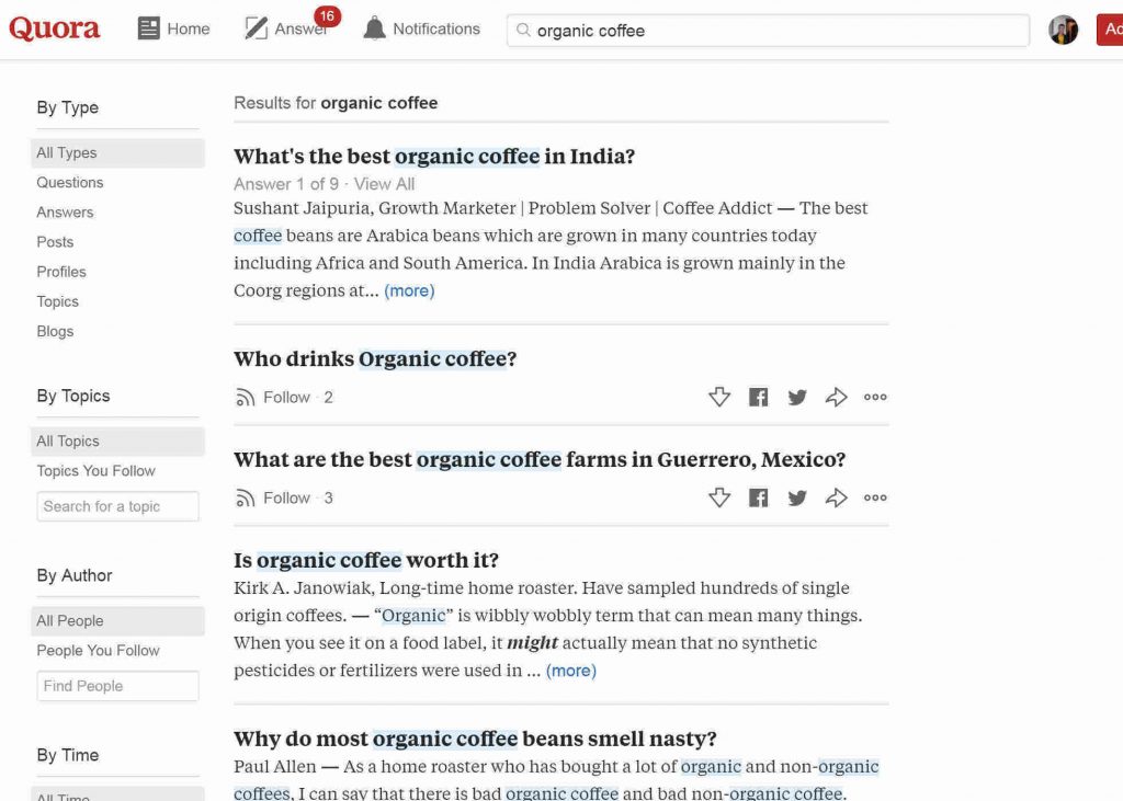 Quora is a keyword research goldmine