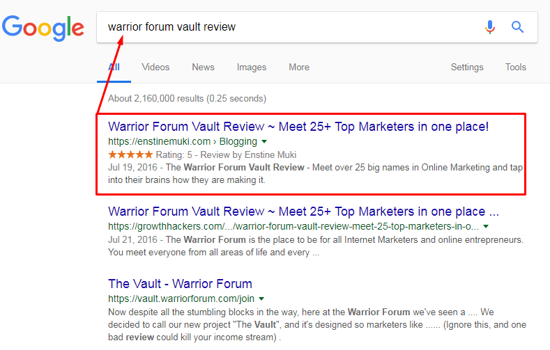 guaranteed google first page 24 hours