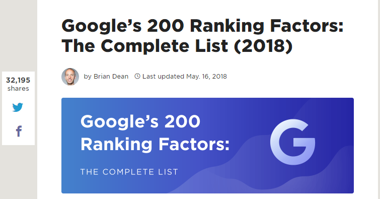 200 ranking factors