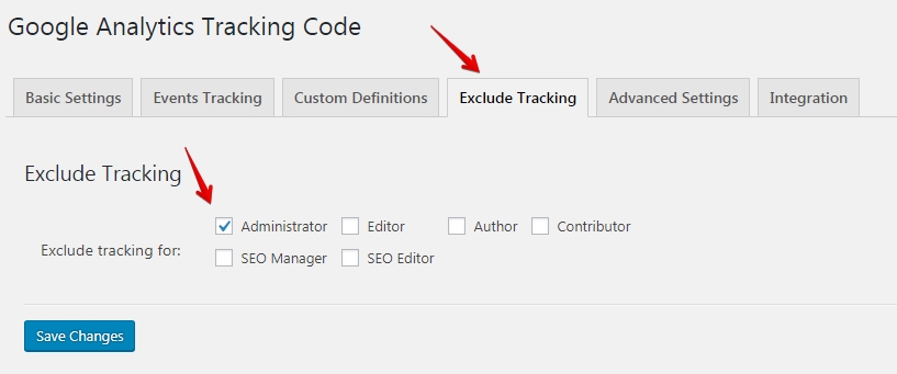 exclude administrator