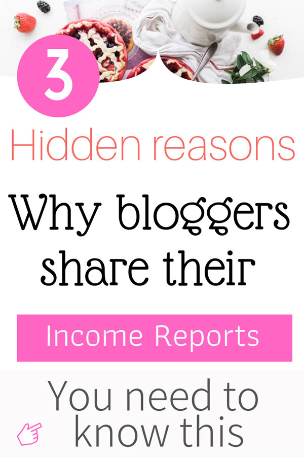 why bloggers share their income reports