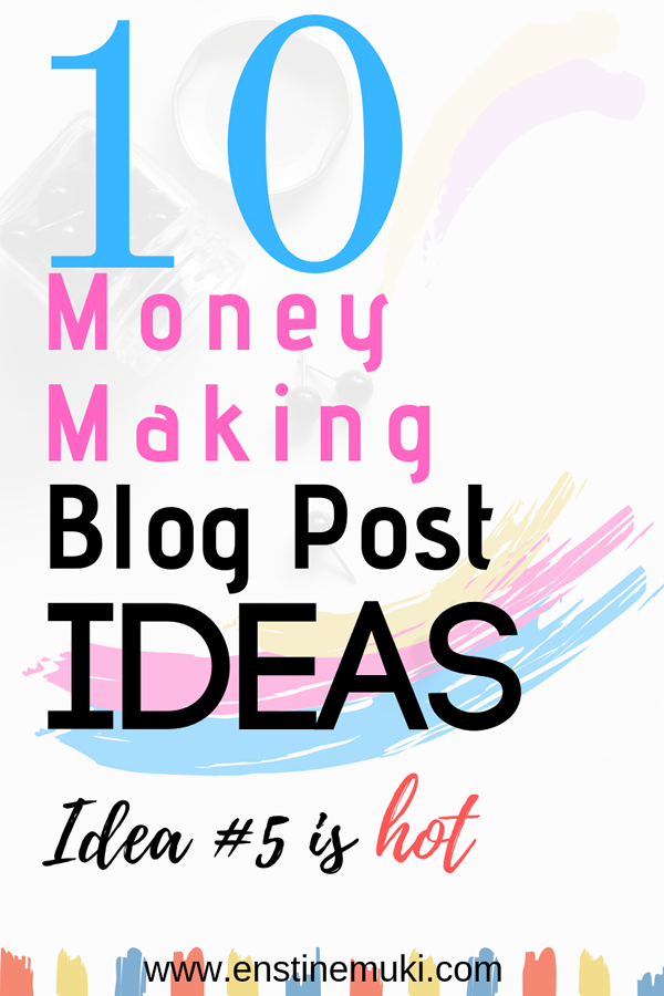 10 money making blog post ideas. Idea number 5 is smart and few bloggers are using it. Make money blogging with these ideas