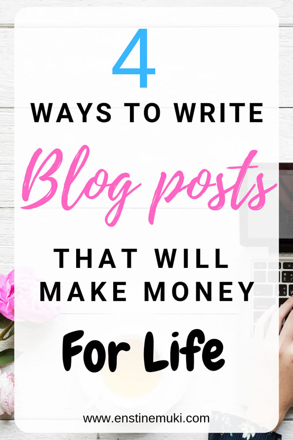 If you want to #makemoneyblogging, you must be able to create articles that make money. Some articles can make you money forever. These are 4 ideas to create articles that make money day in day out, for a long period of time