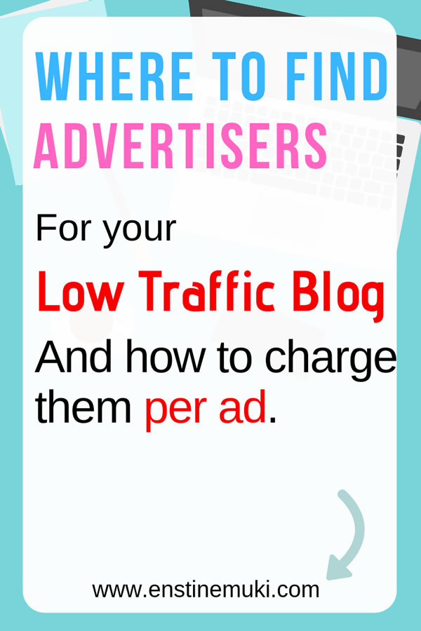 How to make money on your blog with direct advertising #advertising and where to find advertisers with money to spend on blogs with LOW Traffic on on new blogs