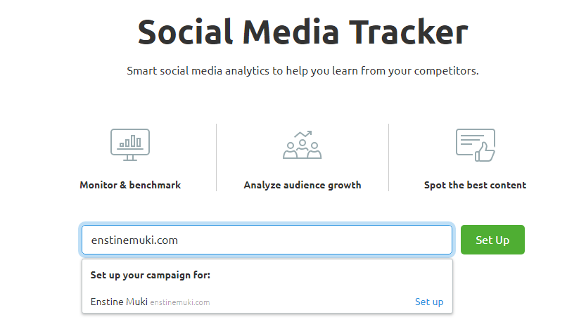 semrush social media tracker