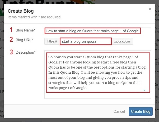 How To Create Url For Blog On Quora : How to create a blog in Quora and