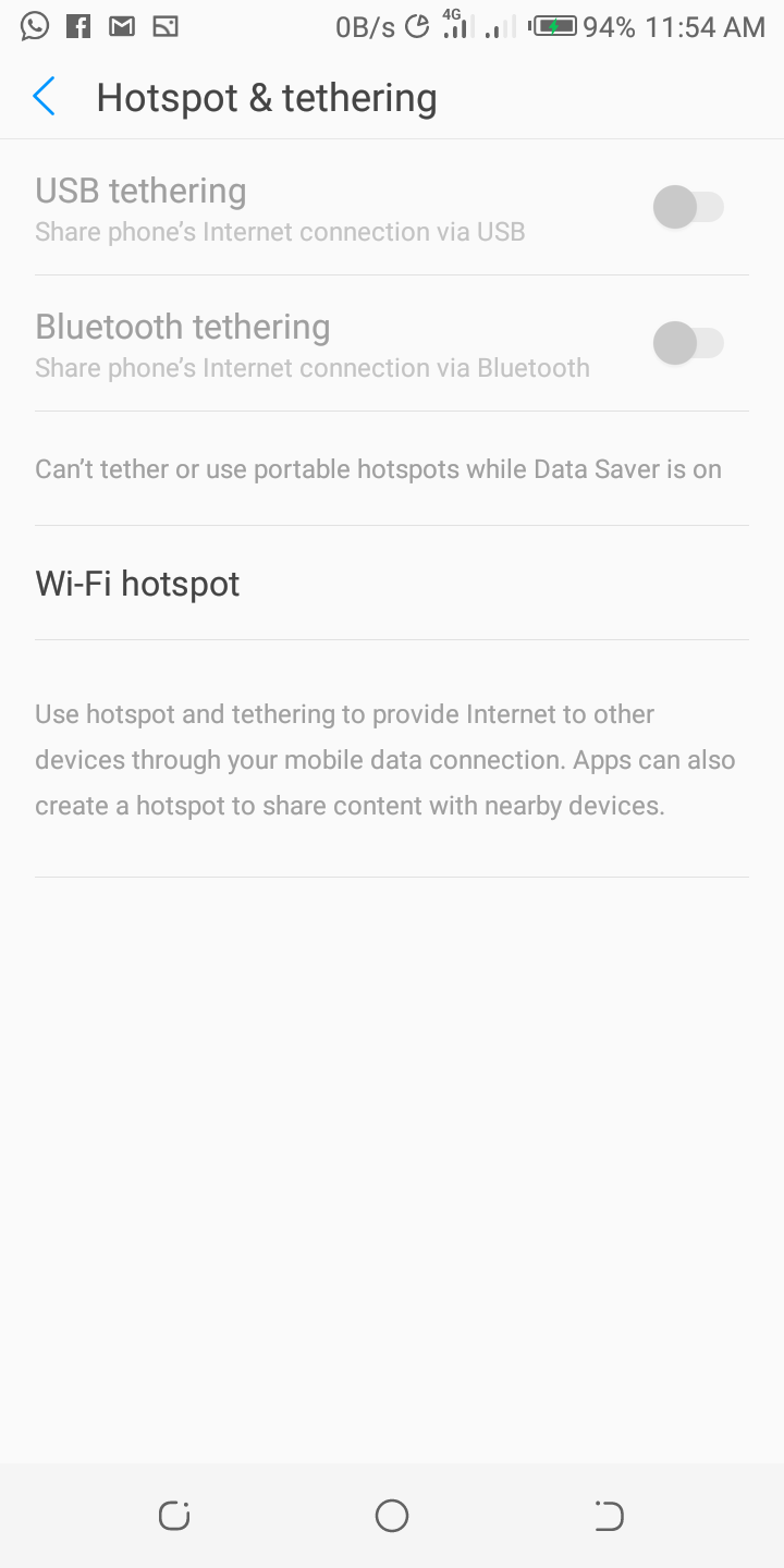 Android Wifi Hotspot, USB and Bluetooth Tethering greyed out FIXED