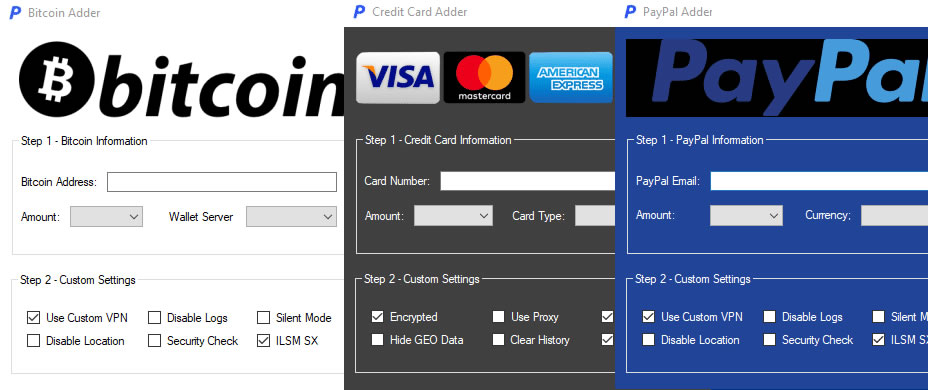 credit card money adder