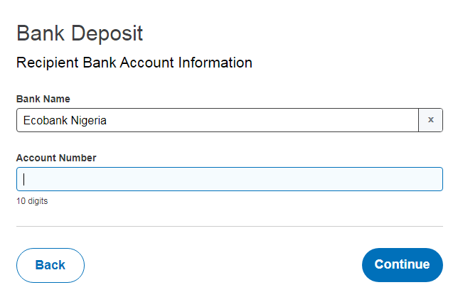 PayPal bank deposit