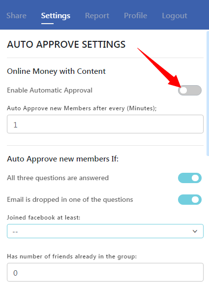 autoapprove members