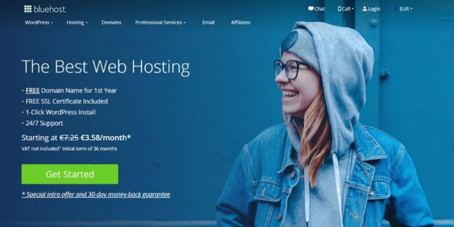 bluehost website builder