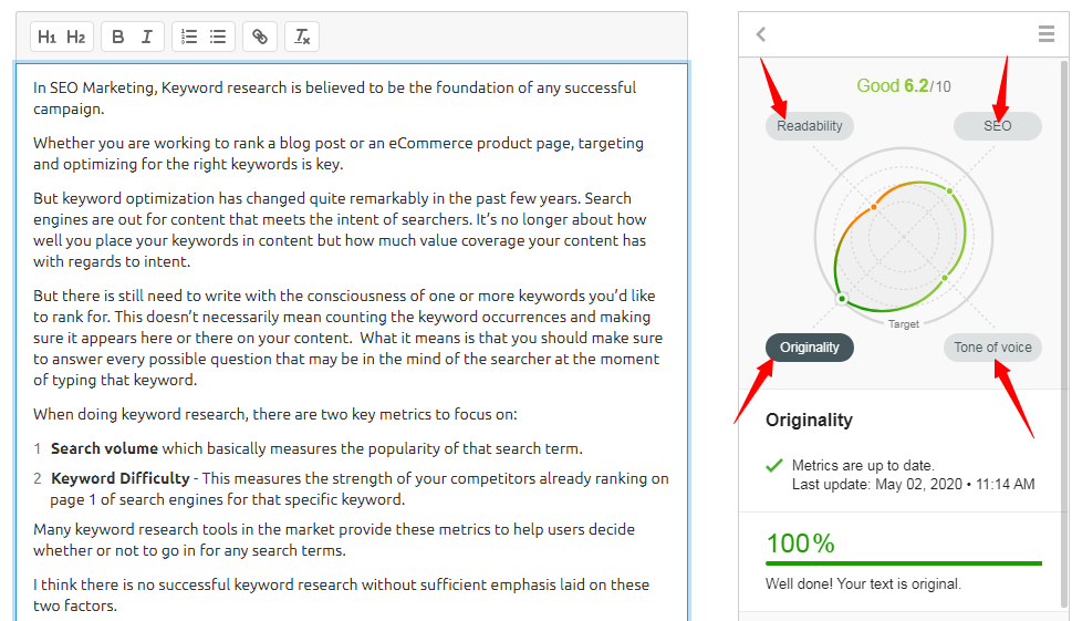 Real-time Content Checker