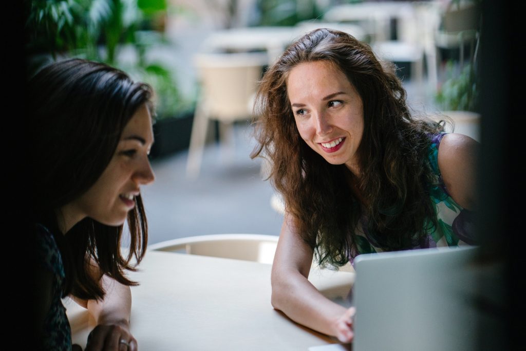 Two women in meeting