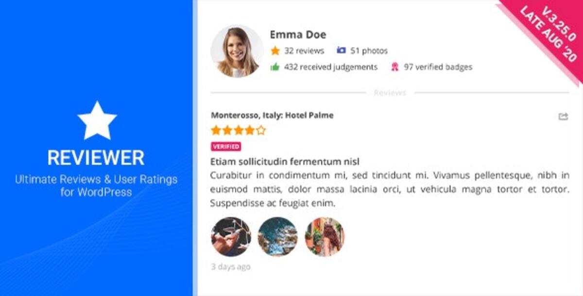 Reviewer WordPress Plugin