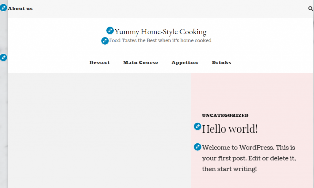 Yummy Recipe Theme second preview 