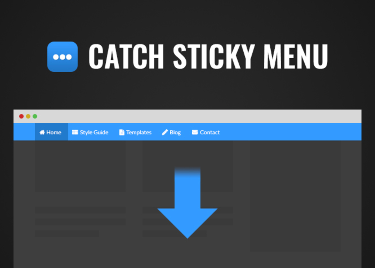 Catch Sticky Menu