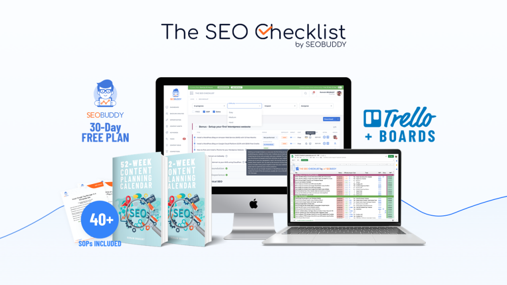 SEO Checklist by SEOBUDDY banner