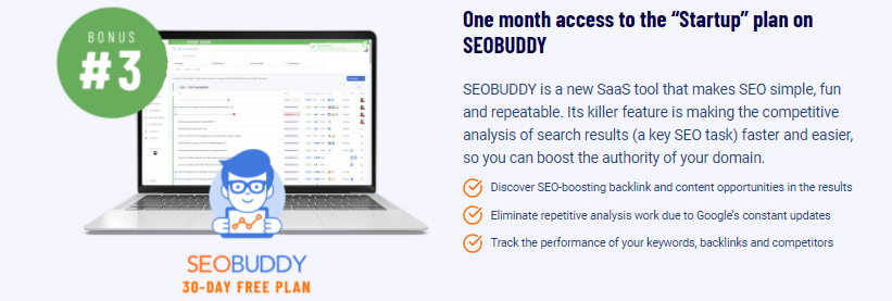 “Startup” plan on SEOBUDDY