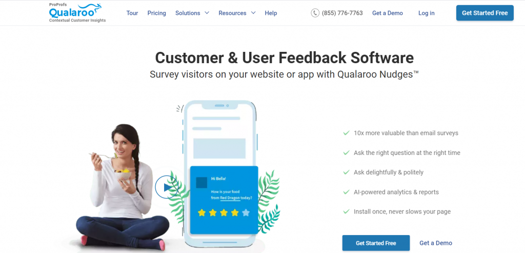 Qualaroo homepage