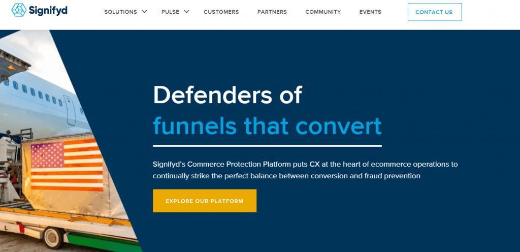 Signifyd homepage