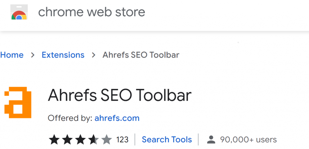 Ahrefs Google store